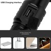 XHP90 Telescopic Zoom Flashlight Waterproof Electric Torch USB Charging for