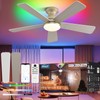 Homlit 42 inch RGB Ceiling Fan with Light, Voice &