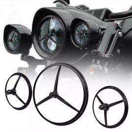 Unbranded Black Bullet Style 7 inch HeadLamp &4 1/2 inch Fog light Lamp For Harley Touring