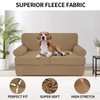 Deeky 3 Pieces Stretch Sofa Covers T Cushion Loveseat Slipcover