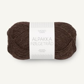 SANDNES GARN Alpaca Følgetråd – Colour: Cacao Nibs (3091) – 50 g / Approx. 400 m Wool