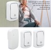 Self Powered Doorbell Set 2 Transmitter Long Range 38 Ringtones