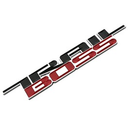 SSDD CH-Trail 2019-2021 Trail Boss Emblem 3D Badge Side Decal Nameplate Sticker Replacement for Chevy Silverado 1500 2500 HD (Black/Red)