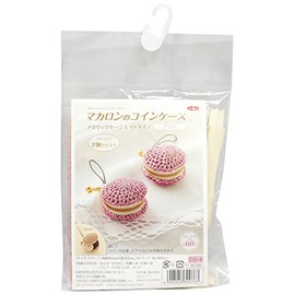 Panami Macaron Coin Case Kit Metallic Yarn Eight Pink CO-4