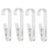KooNiosio Large Laundry Hook Clothes pins 4Pcs Sock Clip Laundry
