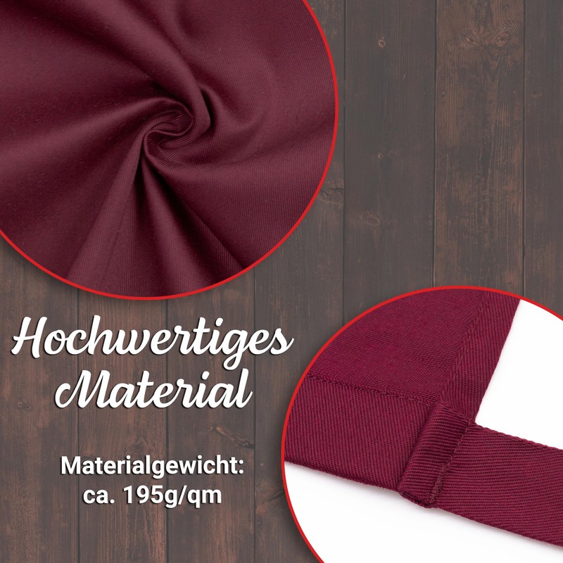 ZOLLNER Bistro Apron - Robust and Durable Front Pin in