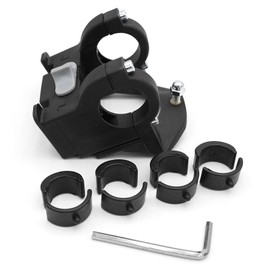 HUIOP Bike Basket Mount Bicycle Front Pet Carrier Mounting Holder Pet Quick Release Cycling Front Basket Handlebar Adapter,Dog Bike Basket Mount Adapter