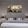aburaeart Lotus Canvas Wall Art for Living Room - White