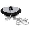 Universal bath plug with Stainless Steel Chain, bath plug replacement,