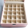 Frebeauty Earring Organizer Classic Jewelry Box 50 Slots Double Layer