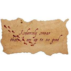 Bargain Max Decals I Solemnly Swear I Am Up to No Good Quote Window Laptop Car Sticker 8"