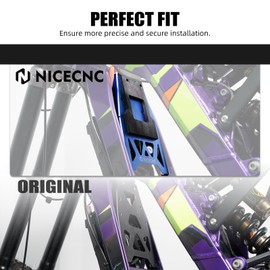 NICECNC Blue Battery Front Fender Plate Battery Guard Cover Protector Compatible with Surron light bee X/S/ L1E Compatible with Segway X160 X260 See Fitmnet