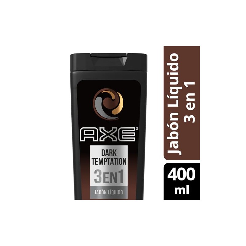 AXE Dark Temptation Jabón Líquido Corporal Body Wash 400ML