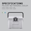 Pelican 8 Quart Personal Lunch Box Cooler (Dark Gray/Green)