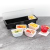 Restaurantware Bar Lux 1.2 Pint White Plastic Condiment Caddy Insert