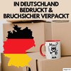 Sarkastische Katze Tasse Geschenk Lustige Geschenkidee Miau (Rot)