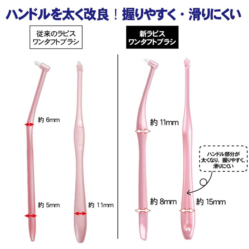 L APIS: LA-002 Dental Compact Tuft Brush, Developed with Dental