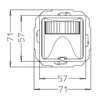 Kopp 805800010 Infra Control 2D 180° UP IP20 passend zu