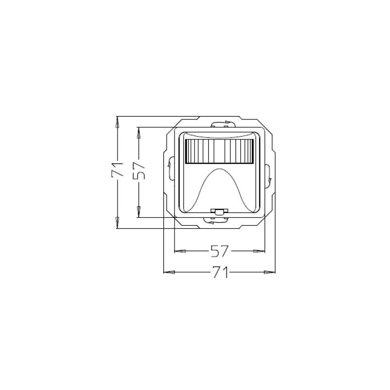 Kopp 805800010 Infra Control 2D 180° UP IP20 passend zu