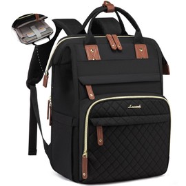LOVEVOOK Laptop Backpack for Women, 15.6'' Waterproof Nurse Bag Teacher Work Backpack Purse for Women, Travel Computer Backpack for College Office Business Ladies