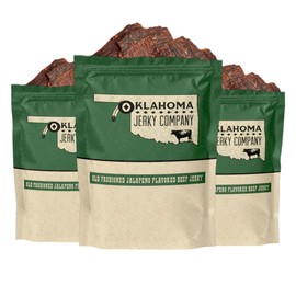 Old Fashioned Jalapeno Beef Jerky - No Frills Tough and Old Style Dry Beef Jerky - All Natural, Gluten Free, No Added Preservatives and No Added MSG, Healthy Protein Snacks, 2 oz (Pack of 3)
