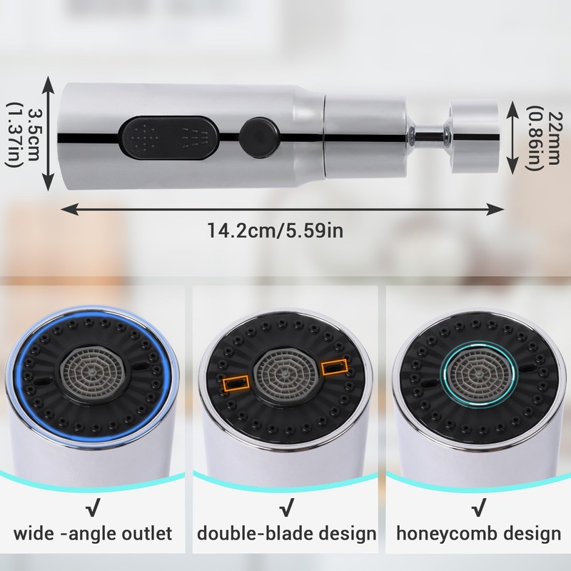 Tap Attachment Swivelling 22 mm, Swivel Tap Attachment Kitchen, Tap