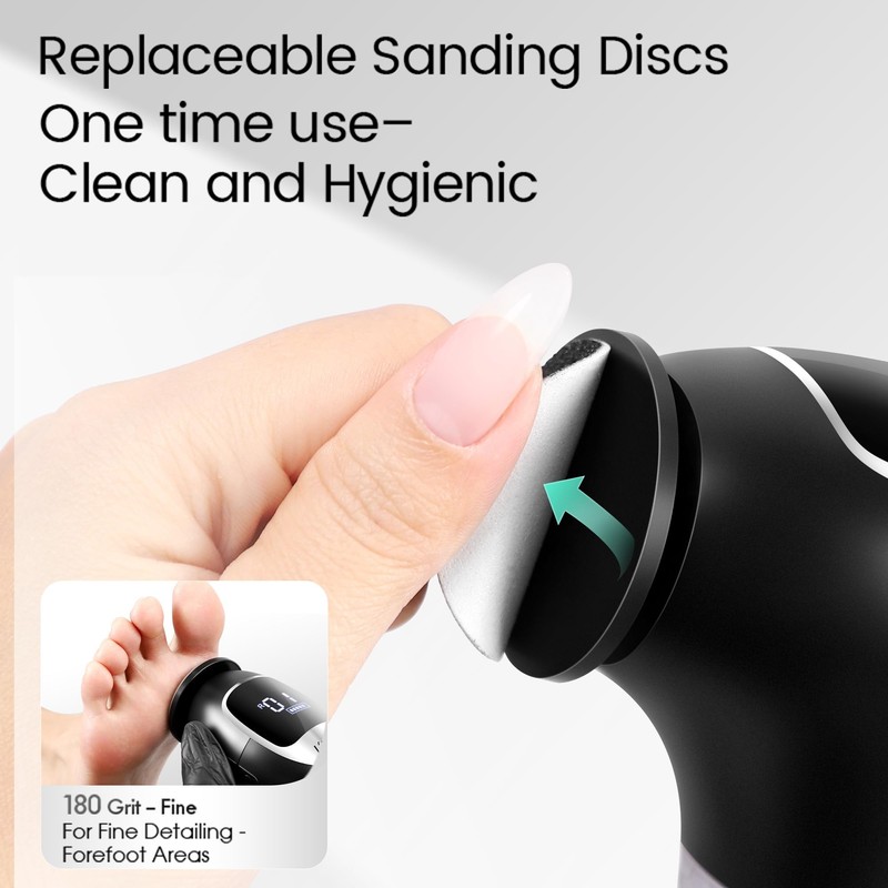60PCS 180 Grit Sanding Discs for Electric Foot Callus Remover