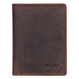 Benthill Men's Genuine Leather Wallet - Wallet with RFID Protection - Large Wallet for Men - Vintage Leather, Dark Brown (H)