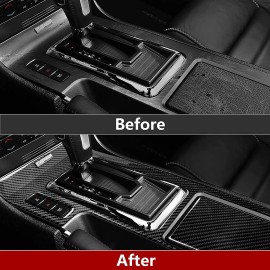 SHENKENUO Accessories Car Interior Door Sill Scuff Cover Carbon Fiber Vinyl Wrap Sticker U