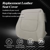 SecosAutoparts Ivory Tan Front Driver Side Bottom Microfiber Leather Seat