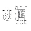 Mprofi MT® 20 x Screw-in Nuts M10 x 20 mm