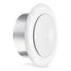 Klimapartner TVSZ 100 - Round White Steel Adjustable Air Valve