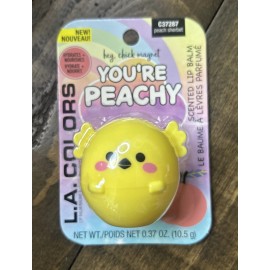 L.A. Colors Hey Chick Magnet YOU'RE PEACHY Scented Lip Balm