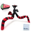 12" Inch Flexible Tripod w/Flexible Wrappable Disc Legs Red &