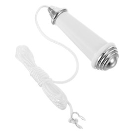 Ceramic Bathroom Light Pull Cord, Light Pull Handle Pull Cord Handle, Bathroom Light Pull Light Pull Cord Handle with 100cm Light Pull Cord Extension for Bathroom Toilet Light Ceiling Light Fan Switch