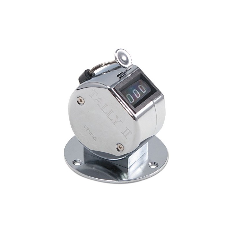 Bates Tally Ii Desk Model Tally Counter, Registers 0-9999, Chrome
