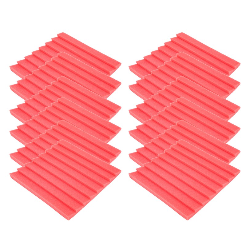 12Pcs SoundAbsorption Panels 8 Grooves Triangle Acoustic Foam Sound Proof
