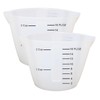 2 Pieces Large Silicone Measuring Cups 500ml Large Resin Mixing