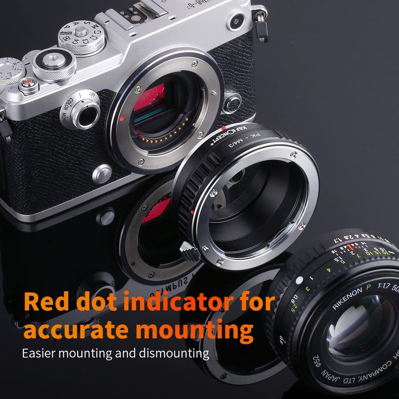 K&F Concept PK to M4/3 Adapter, Lens Mount Adapter for