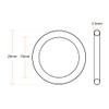 sourcing map Pack of 10 Fluororubber O-Rings 20 mm OD