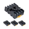 QWORK 8 Pins Relay Socket, 4 Pack 600 V 10