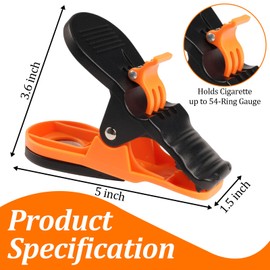 VOHEZPT 2-in-1 Golf Cigar Holder with Built-in Clip Cutter, Golf Cart Accessories Cigar Stand, Multi-Use Cigar Clips for Golfers, Cigar Lovers Gifts for Men