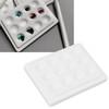 Ceramic Paint Palettes Pure Color Reusable Practical 12 Cavities Watercolor