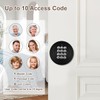 Door Knob with Keypad, Keyless Entry Door Lock, Black Electronic