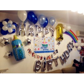 Lepep 40 cm Silver Balloons Numbers from 0 to 9 Letters from A to Z Party Decoration Balloons for Birthday Baby Shower Bridal Shower Wedding Prom Decoration Foil Balloons (Letter R)