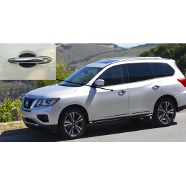 Cupeez Carbon Fiber Door Handle Scratch Protector Guard Trim Fits Nissan Pathfinder 4pk