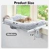 Zoratoo Cat Window Sill Perch with Large Bolster, Easy to