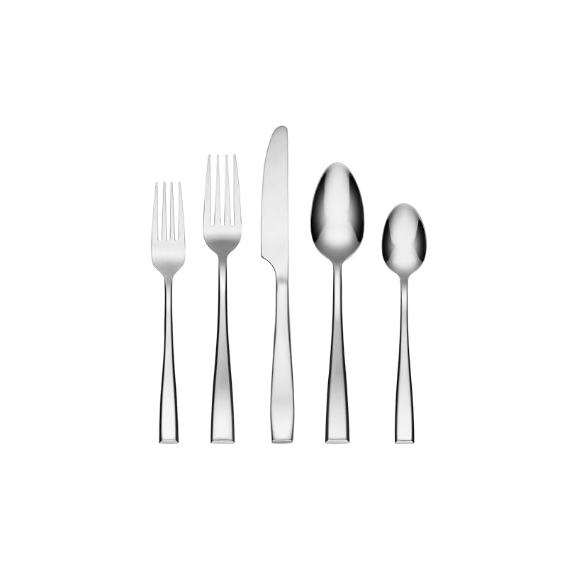 Cambridge Cali Mirror Piece Flatware Set, 30 Count, No Color