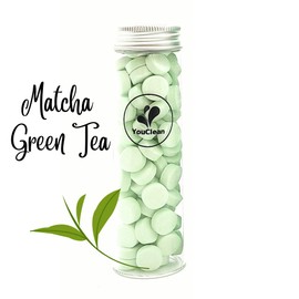 YouClean 90 Toothpaste Tablets in Refill/Recycle Glass Tube - for Travel and Daily Home Office Use - Nano Hydroxyapatite, Fluoride-Free, Vegan