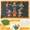 Ctosree 48 Pcs Fall Scarecrow Bulletin Board Photo Cutout Cute